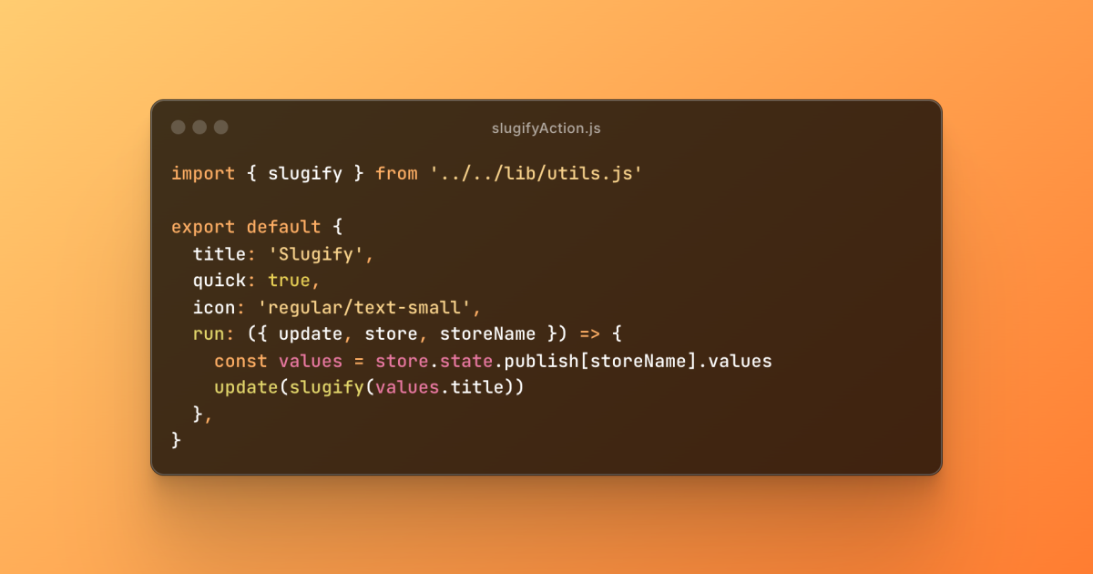 Statamic Field Actions: Make the CP Yours | Remarkable.dev